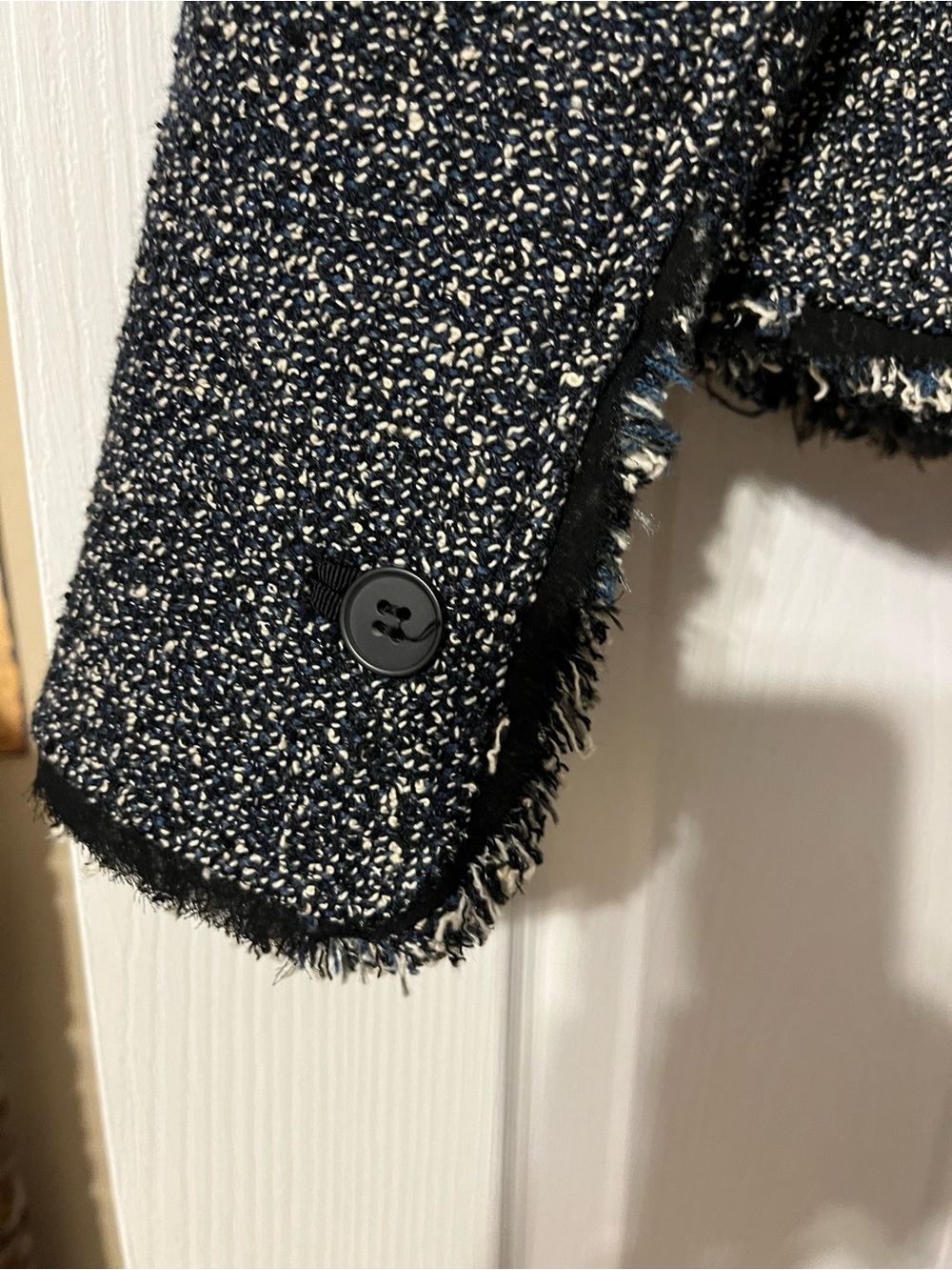 Anne Klein Style Black & White Tweed Women's Blazer Jacket - Picture 9 of 9